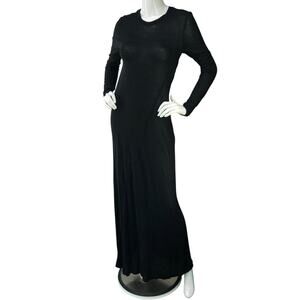 ATM Anthony Thomas Melillo Women Size S Modal Jersey Seamed Maxi Dress TINY FLAW